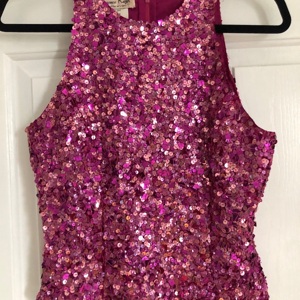 Sequined Sleeveless Top-Sz